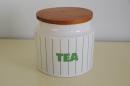 Hornsea stripes　green キャニスターS　TEA