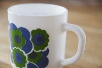 Arcopal lotus　ブルーマグカップ